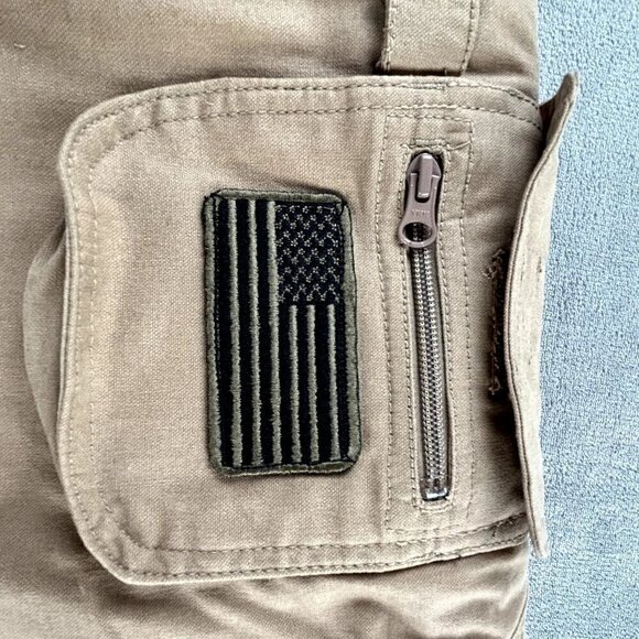 HQ Issue Vest Men's Large Khaki Concealment Carry Tactical Hunting Vest Gorpcore - Picture 10 of 11